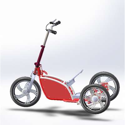 New design pedal trike electric trike, three wheels tricycle  electrical scooter shaft drive trike